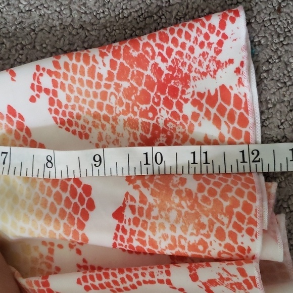 Victoria's secret orange and red snake print skirt swim material medium - Picture 4 of 7